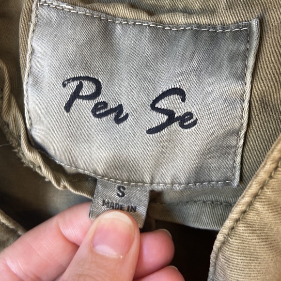 Per Se army green utility vest size small - Picture 4 of 6